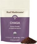 Real Mushrooms Chaga Mushroom Powder – Organic Chaga Extract from Fruiting Body – for Daily Wellness &amp Energy Support – Vegan Non-GMO 60 Servings Mushroom Supplement