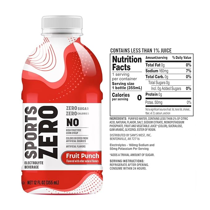 Premium Premium Sports Drink Zero 12 fl. oz. 24 pk. - Gourmet Quality Essential for Professional &amp Home Kitchens - Gourmet Spice &amp Seasoning Collection - Authentic Aromatic Herbs for Profess
