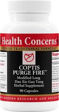 Health Concerns Coptis Purge Fire Formula – Skin Throat Sinus &amp Immune Support Supplement – Herbal Cleanse with Isatis Skullcap Licorice – Traditional Chinese Medicine – 90 Capsules