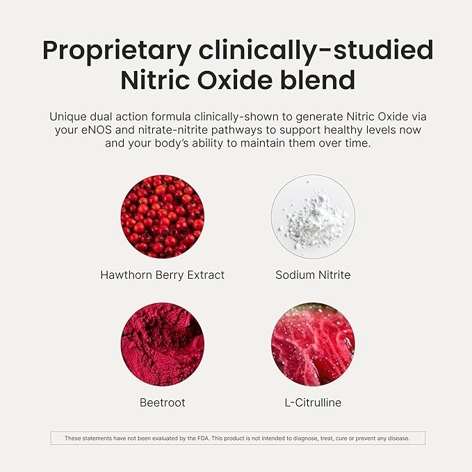 HumanN Neo40 Daily Heart &amp Blood Circulation Supplements to Boost Nitric Oxide - Supports Blood Pressure - from Maker of SuperBeets -Includes 30 Dissolvable Tablets - Tasty Fruity Flavor
