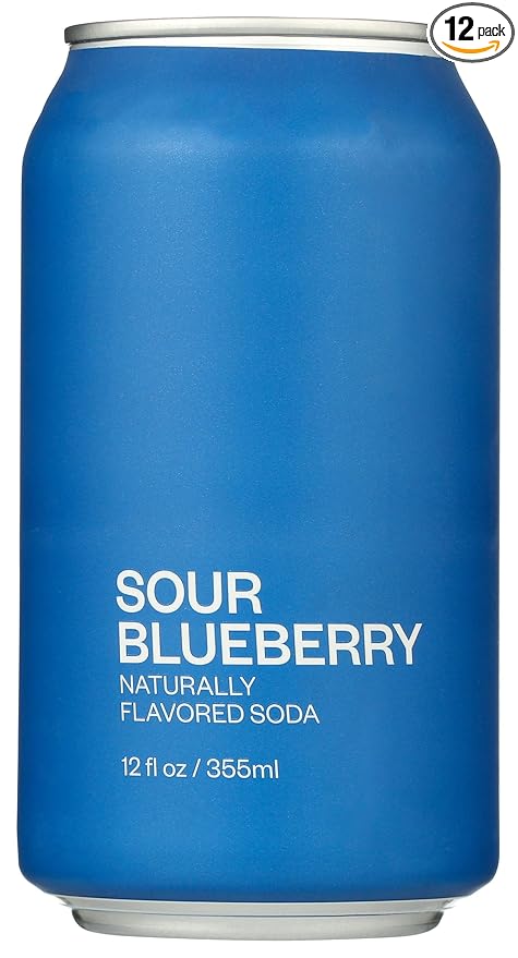 United Sodas Of America Sour Blueberry Naturally Flavored Soda 12 Fl Oz (Pack of 12)