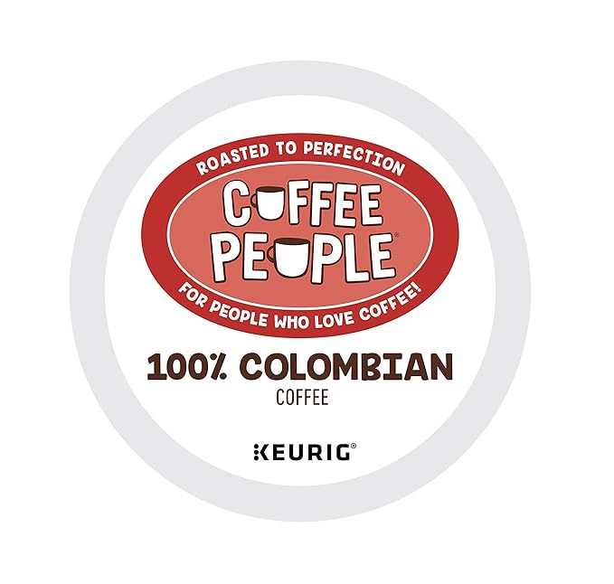 Coffee People 100% Colombian Single-Serve Keurig K-Cup Pods Medium Roast Coffee 72 Count
