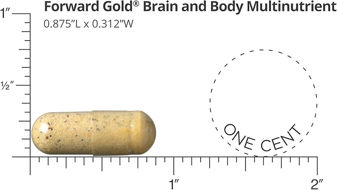 Dr. Whitaker's Forward Gold Daily Regimen Multi-Nutrient Vitamin Supplement for Adults 65+ 60 Packets (30-Day Supply)