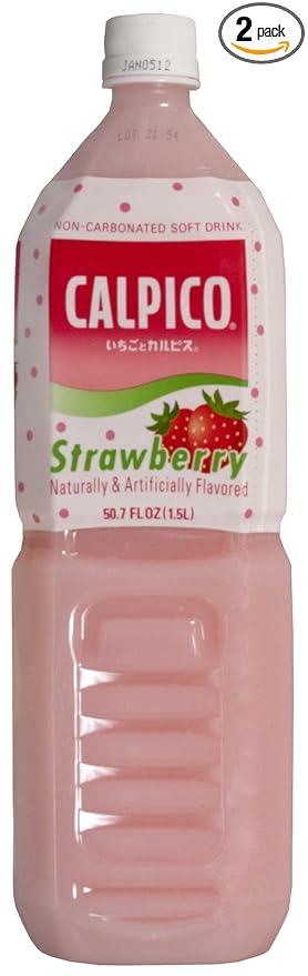 Calpico Soft Drink Strawberry 50.67-Ounce (Pack of 2)