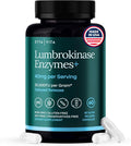 Potent Lumbrokinase Supplement 40mg/Serving (Max Activity - 800000 Units) - Lumbrokinase Enzymes Capsules for Energy Support Digestion Detox Cognition &amp Gut Health - Similar to Nattokinase