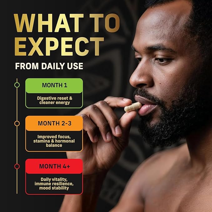 Alpha Tribe Multivitamin for Men w/Sea Moss Black Seed Oil Ashwagandha Turmeric Bladderwrack Burdock Vitamin C Elderberry Manuka | Daily Men's Vitamins &amp Minerals Supplement - 240 Count