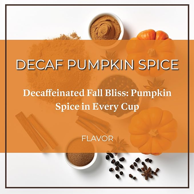 San Diego Coffee DECAF Pumpkin Spice Medium Roast Ground Coffee 5-Pound Bag Café descafeinado molido tostado
