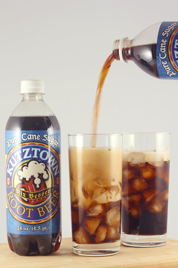 AmishTastes Root Beer Kutztown Nix Besser PA Dutch Style 24 Oz. (Pack of 4)