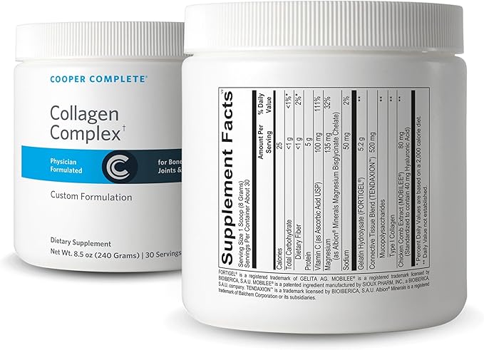 Cooper Complete Collagen Peptides Complex – Multi-Collagen Powder with Vitamin C and Hyaluronic Acid – 30 Servings