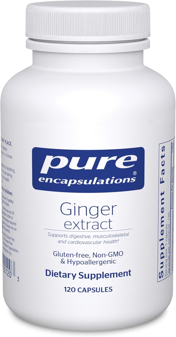 Pure Encapsulations Ginger Extract | Supplement to Support The Digestive Musculoskeletal and Cardiovascular Systems* | 120 Capsules