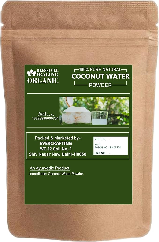 Blessfull Healing Organic Coconut Water Powder 100% Pure Natural 300 Gram / 10.58 oz