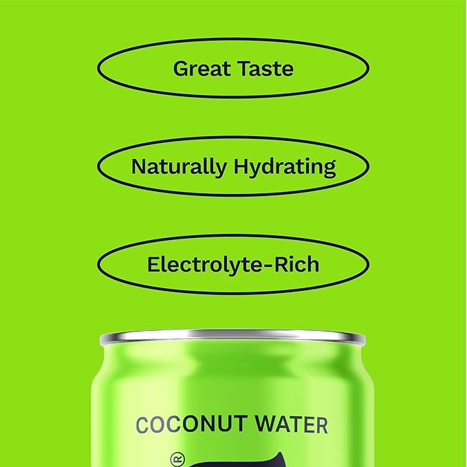 Coaqua Citrus Circus Coconut Water 12 Pack Citrus Blend Electrolyte Drink from Real Yuzu Juice Naturally Zesty Hydration for Everyday Refreshment 12 Fl Oz Cans