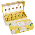 Tea Forte Premium Petite Presentation Box Gift Set Sampler 10 Count 2 of Each Blend Individually Wrapped Handcrafted Pyramid Infuser Bags Hydrangea