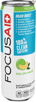LIFEAID Beverage FOCUSAID Brain Boost Melon 12 fl oz (Pack of 12)