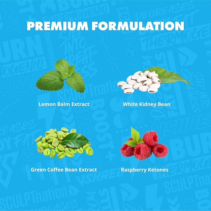 Sculpt Nation by V Shred Burn PM and Collagen Peptides Powder Bundle