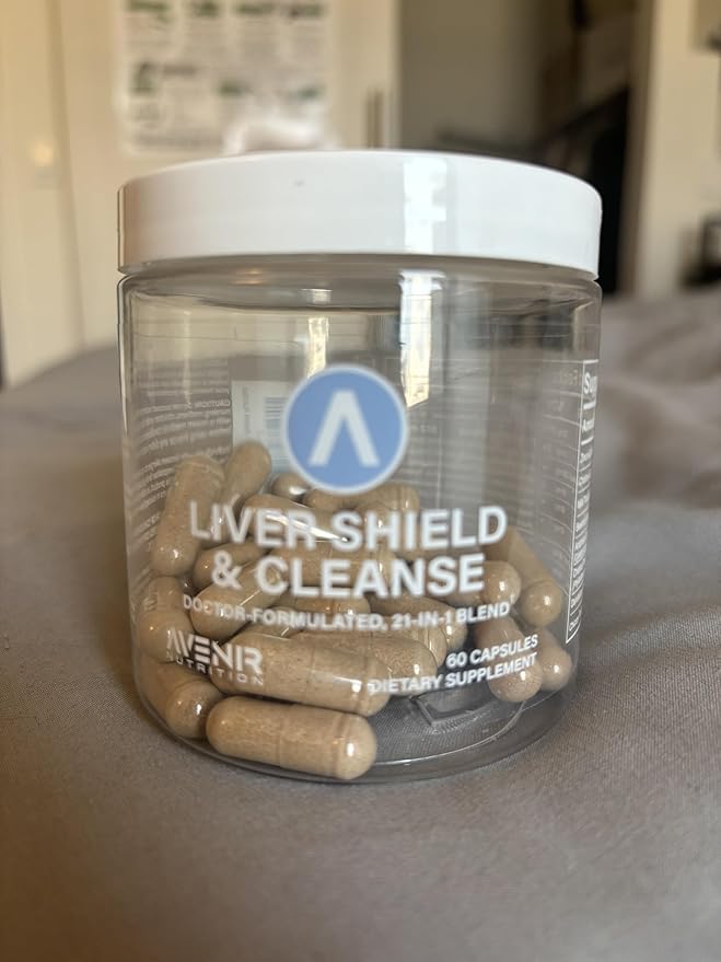 Avenir Nutrition Liver Shield &amp Cleanse | Herbal Liver Cleanse Detox &amp Repair Supplement | Milk Thistle &amp Artichoke Extract Supplements | Fatty Liver &amp Health Support | 120 Capsules fo