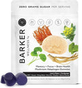 Barker Wellness Mushroom Adaptogen Gummies for Memory &amp Focus Brain Health Supplement with Lion's Mane Cordyceps Cognizin Nootropics Vegan Sugar-Free Passion Fruit Watermelon Flavor- 60 Coun