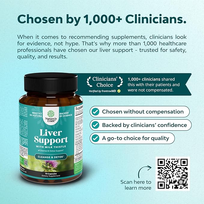 Liver Cleanse Detox &amp Repair - Milk Thistle Supplement for Digestion &amp Immune Health - Ginger Root Choline &amp Dandelion Root - Herbal Liver Support with Silymarin Beetroot &amp Artichoke