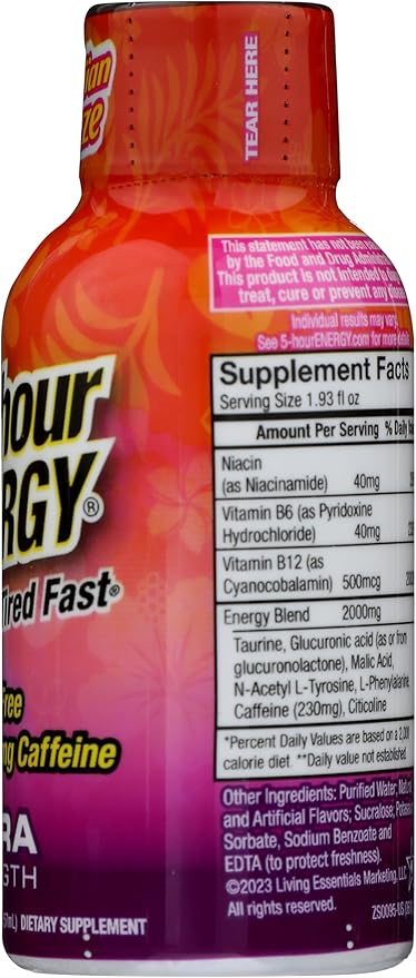 5-Hour Energy Sugar Free Hawaiian Breeze Energy Shot 1.93 oz