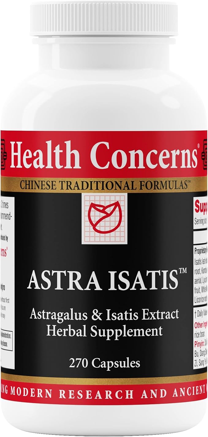 Health Concerns Astra Isatis – Immune Defense &amp Respiratory Health Supplement – Herbal Cold &amp Flu Support – Astragalus Isatis &amp Licorice Extracts - Chinese Traditional Formula – 270 Capsu