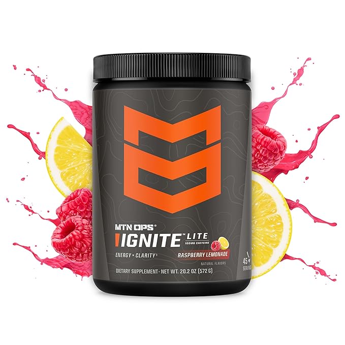 MTN OPS Ignite Lite Raspberry Lemonade + Hydrate Lemonade Bundle