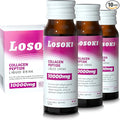 Losoki Liquid Collagen Peptide Drink - 10000mg Hydrolyzed Marine Collagen Peptides with Vitamin C Premium Blend Promote Healthy Hair Skin Nails Joints Bones (1 Box 10 Bottles)