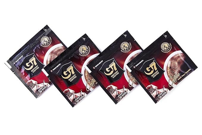Trung Nguyen — G7 Instant Coffee — Pure Black — 100% Soluble Coffee — Strong and Bold — Instant Vietnamese Coffee (200 Packets)