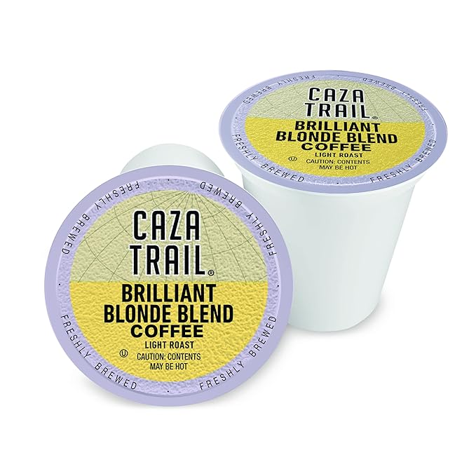 Caza Trail Coffee Pods Blonde Roast Single Serve (Packing May Vary)  100 Count (Pack of 1)