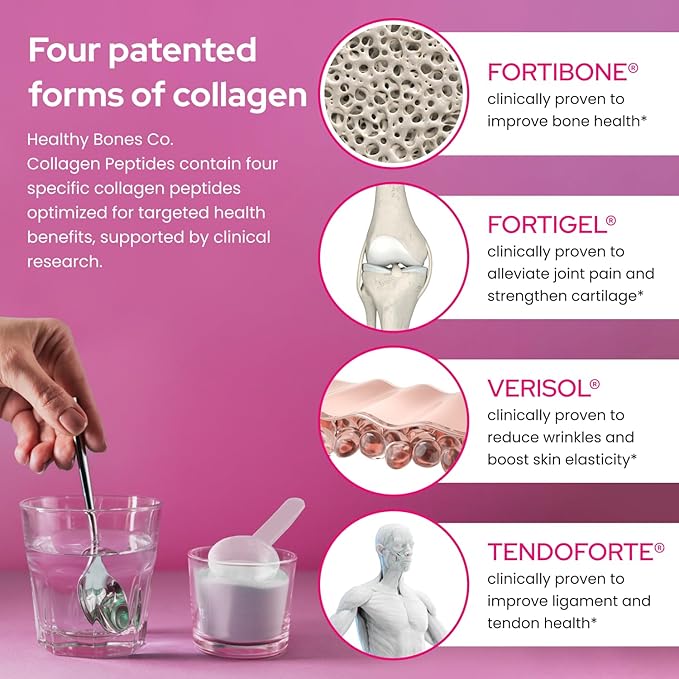 Annatrol Bone Support &amp FORTIBONE Collagen Peptides w/FORTIGEL VERISOL and TENDOFORTE – Complete Bone Joint Skin Hair &amp Nails Support