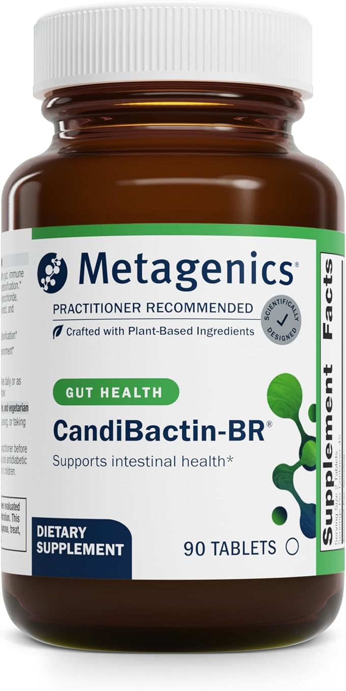 Metagenics CandiBactin‑BR - Concentrated Berberine for Intestinal Support* - 400 mg Berberine HCl per Serving with Oregon Grape &amp Coptis Root* - Supports Gut Health &amp Microbial Balance* - 90 T