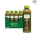 Pure Green Cold Pressed Juice - Pure Greens Apple - Fresh Functional Blend with Apple Greens Cucumber Celery - Natural Gluten Free Non-GMO No Artificial Colors or Flavors - Made from Real Fruits