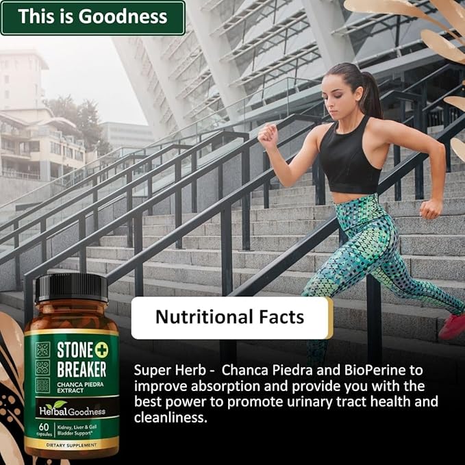 Chanca Piedra Stone Breaker - The Original Formula with Soursop Extract Curcumin &amp Bioperine to Detox Urinary Tract Kidney Gallbladder Cleanse Supplement Pure Phyllanthus Niruri 60 Vegan Caps