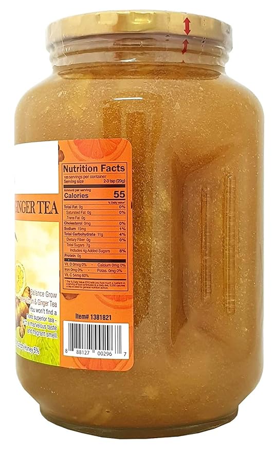 Balance Grow Honey Citron and Ginger Tea 70.55oz (4.4 lbs/2KG) pack of 1