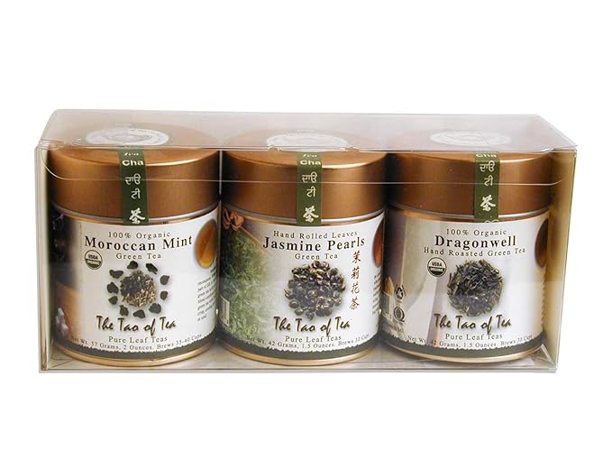 The Tao of Tea Green Tea Sampler 3-Count Can