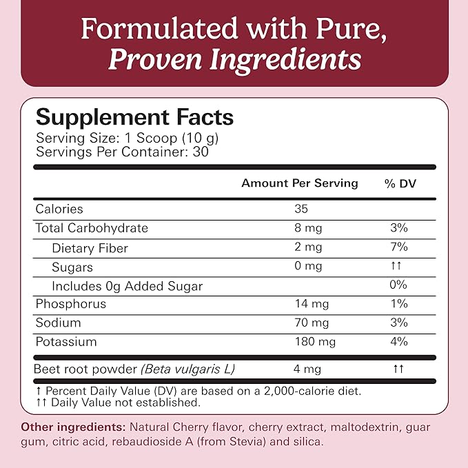 Santo Remedio Circulación Plus with Beet Extract – Nitric Oxide &amp Circulation Support Drink Energy &amp Stamina Support Cherry Flavor – Vegan Superfood Supplement – 30 Servings