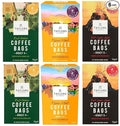 Taylors of Harrogate Coffee Bags 2 X 10 Rich Italian Coffee Bags 2 X 10 Hot Lava Java Coffee Bags and 2 X 10 Flying Start Coffee Bags (Total 6 Packs 60 bags)