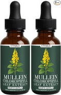 ETHALE Mullein Drops for Lungs – Natural Herbal Supplement with Mullein Leaf &amp Chlorophyll – Daily Lung and Breathing Support – 30 Day Supply Non-GMO Plant-Based Formula (2)