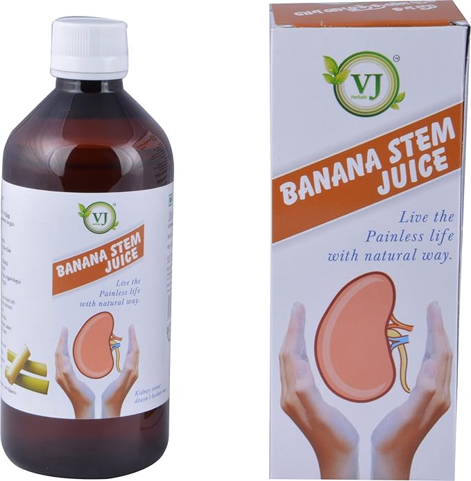 V.J.Herbals Banana Stem Juice (500 ml) Water Color