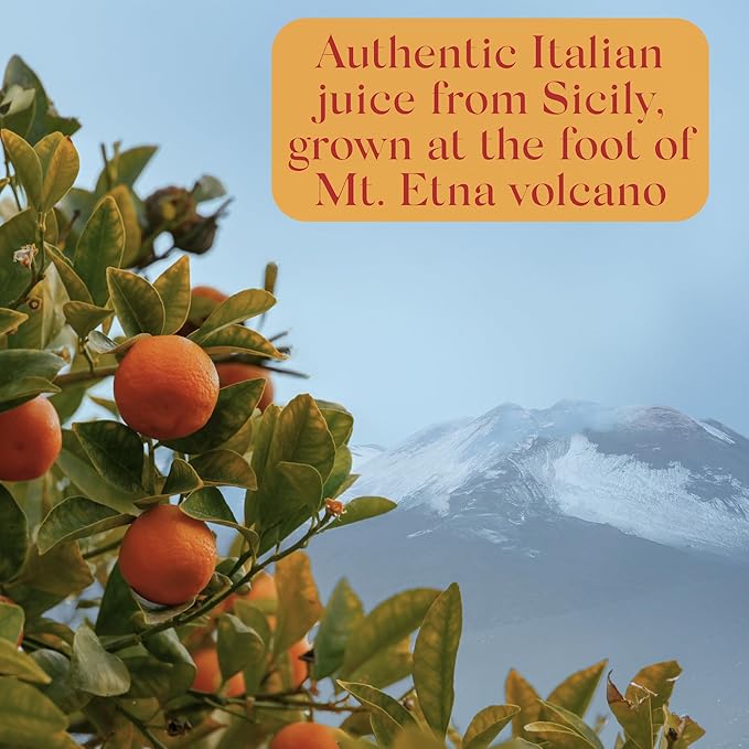 Mongibello 100% Mandarin Juice 32 Fl Oz (3 Pack) Fresh Squeezed Pure All Natural Rich in Antioxidants &amp Vitamin C Ships Frozen Grown in Sicily Italy