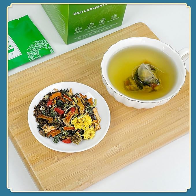 Liver Detox Herbal Tea 100 G Kidney And Liver Detox Tea Dandelion Chrysanthemum Cassia Seed Goji Berry Tea Chinese Kidney &amp Liver Health Tea Bags (2pcs)