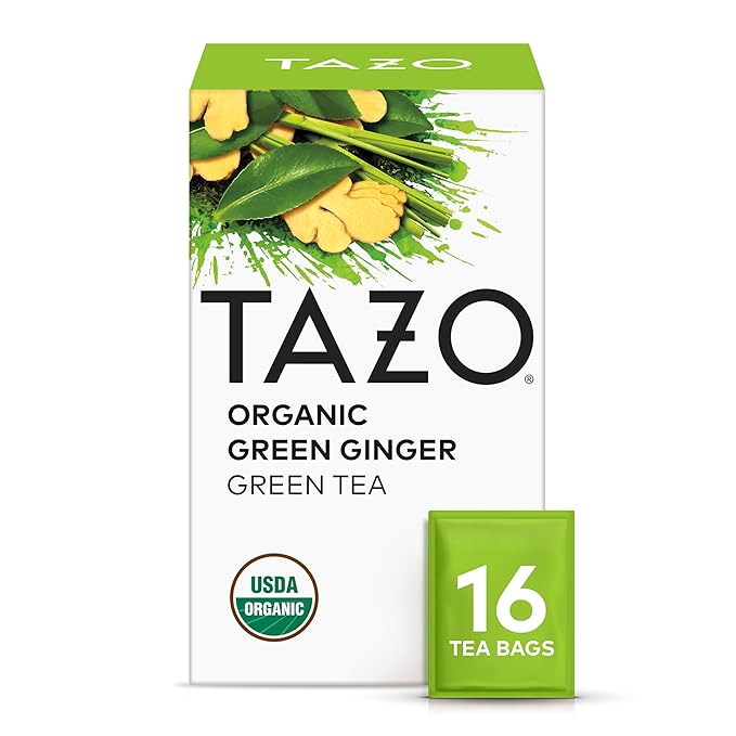 TAZO Tea Bags Regenerative Organic: Refresh Mint Herbal Zen Green Green Ginger Chai Black Early Grey &amp Passion Herbal (1ea) (Variety Pack)