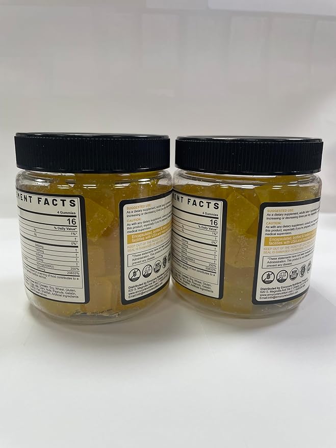 Creatine Monohydrate Gummies for Men &amp Women - with BCAA Collagen Peptides L-Taurine Vitamin B12 D3 Chewables Creatine Monohydrate 5g Per Serving Natural Lemon Flavor Sugar Free 2 Pack