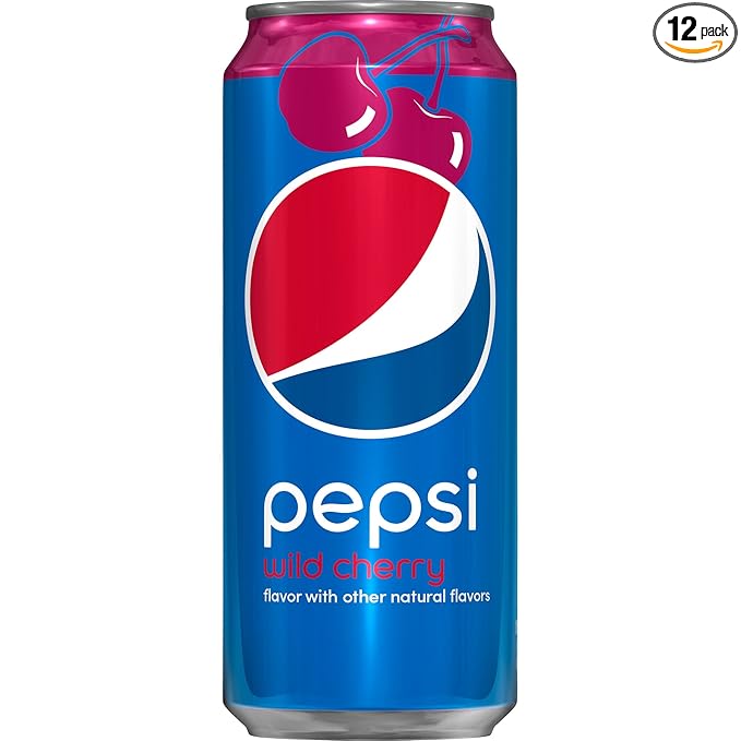 Pepsi Wild Cherry 16 Ounce Cans 12 Count