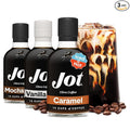 Jot Coffee Concentrate Trio (Caramel/Mocha/Vanilla 3pk) – High Caffeine Cold Brew Iced &amp Hot Coffee Instant Espresso – Makes 14 Cups Concentrated Coffees