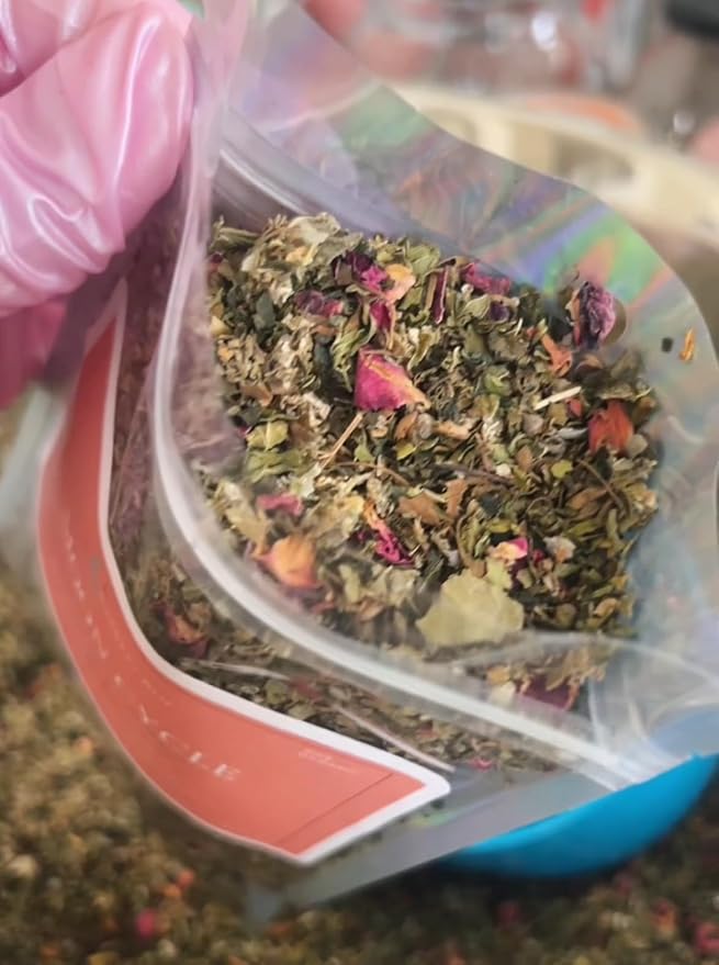 Quartzy Blu Moon Cycle Tea – Herbal Women’s Wellness Tea | Botanical Blend for Monthly Cycle Support | Caffeine-Free All-Natural Womb Wellness Blend