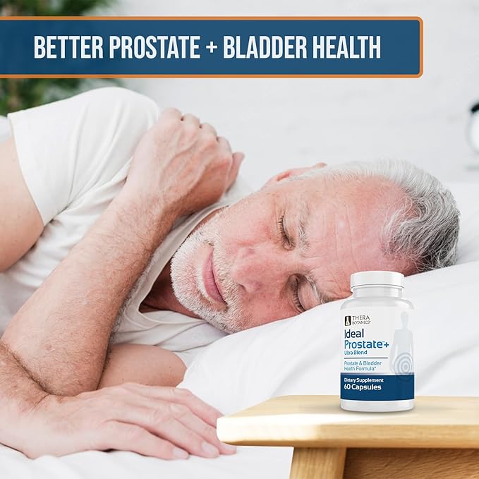 Advanced Men's Prostate Support by Ideal Prostate Plus Ultra with Reishi Mushroom Saw Palmetto Lycopene and More for Natural Relief - 2 Bottles