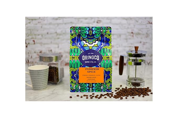 Orinoco Pumpkin Spice Flavored Coffee 3lb bag Light Roast Ground Coffee 100% Arabica beans