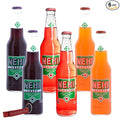 Nehi Soda Variety Pack | Nehi’s Most Popular Soda Flavors | Real Cane Sugar | Caffeine Free | 12 oz Glass Bottles with Crazy Soda Pop Bottle Opener (6 Pack)