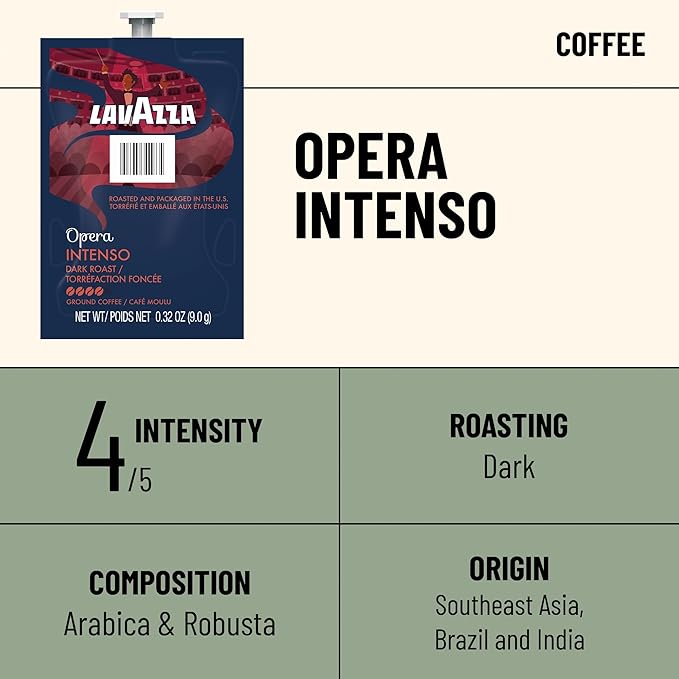 Flavia Lavazza Opera Intenso Coffee Freshpacks works only with Flavia Brewers Dark Roast (Case of 38)