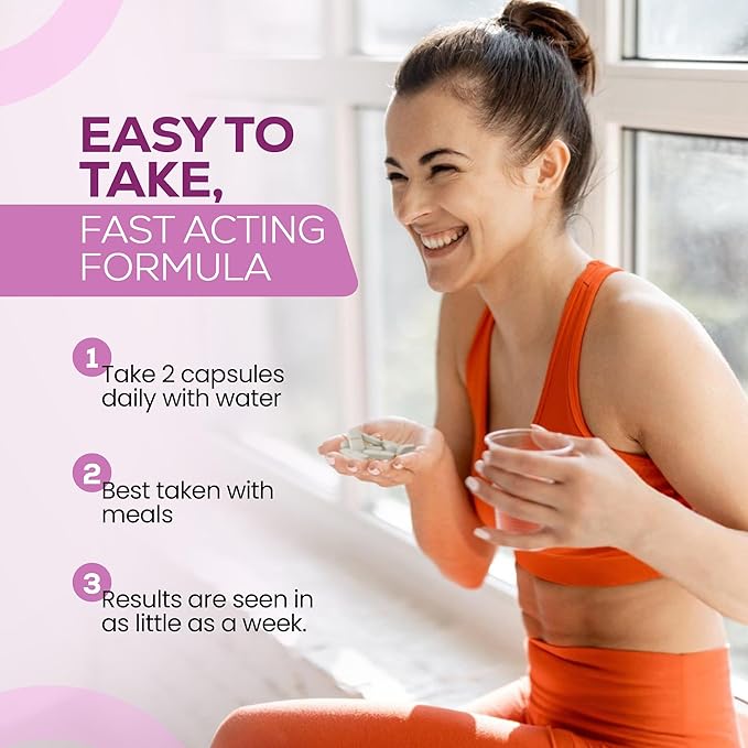 Breast Enhancement Supplement Herbal Bust Enhancer with Saw Palmetto Fenugreek Wild Yam Black Cohosh Vegan Non GMO 60 Capsules Fuller Firmer Bust Support for Women